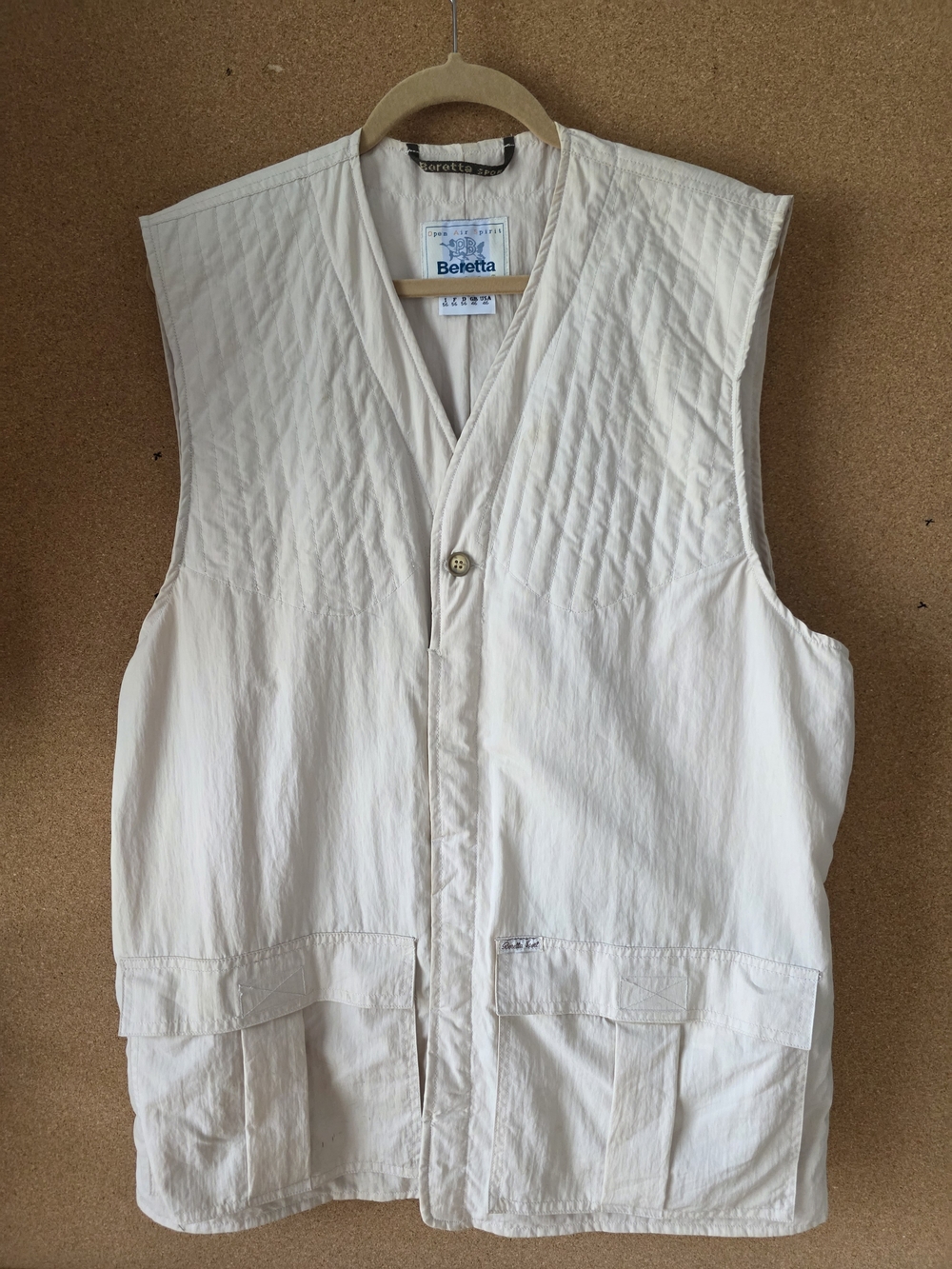 Beretta Sport Utility Vest Beige Multi Pocket Outdoor Shooting Vest  Tactical 46